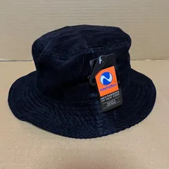 新品未使用 newhattan ニューハッタン バケットハット コーデュロイ ブラック 黒色 S/Mサイズ L/XLサイズ ツイルコットン 帽子 無地 バケハ ハット