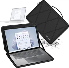 Smatree 互換品 ハードEVA保護スリーブケース 13.5インチ Microsoft Surface Laptop 5、 4/Surface 3などに適用 防水 M52(Black,  For Microsoft 13.5インチ（M52）)
