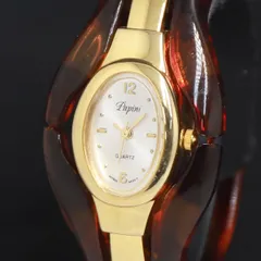 稼働 QZ 良品 Papini ベッコウ シルバ―文字盤 バングルウォッチ レディース腕時計 2000000 NSK KRK