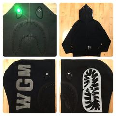 ★ZOZO限定★ スワロフスキー シャーク パーカー Mサイズ Swarovski shark full zip hoodie a bathing ape BAPE エイプ ベイプ
