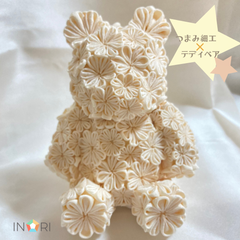 🐻テディベア × つまみ細工　くま　teddy bear　一点物