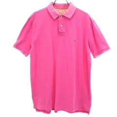POLO JEANS COMPANY RALPH LAUREN ポロジーンズカンパニーラルフローレン 半袖 ポロシャツ M ピンク 鹿の子 メンズ 古着