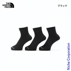 【新品】 ザ・ノース・フェイス ランニング アンイーブン ドライ 3P アンクル (NN82303) (K ブラック 25-27cm)