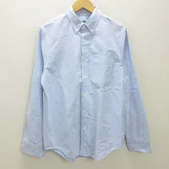 G■アバクロンビー&フィッチ/Abercrombie&Fitch 長袖シャツ/コットン【M】水色/men's/110【中古】■