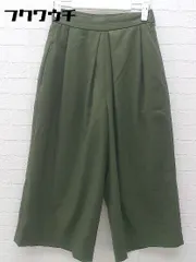 ◇ A day in the life UNITED ARROWS アデイインザライフ ガウチョパンツ サイズ36 カーキ レディース  【1002800412495】
