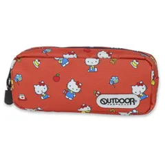 【ハローキティ S1429574】 ペンケース サンリオ OUTDOOR アウトドア おしゃれ かわいい 可愛い 大容量 筆箱 女の子 女子 高校生 中学生 小学生 キッズ 子供 大人 レディース キャラクター ポーチ ペンポーチ