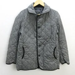 H■アーバンリサーチ/URBAN RESEARCH DOORS ラウンドカラー 中綿キルティングジャケット【M】灰色/MENS細身■74【中古】