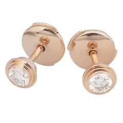 カルティエ Cartier ディアマンレジェ ダムール MM ピアス K18PG 仕上済