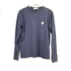 MAISON KITSUNE(メゾンキツネ) 長袖Tシャツ サイズXXS XS メンズ - ダークネイビー クルーネック