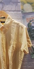 古着　XL　IZOD アイゾッド シャツ 黄  イエロー  胸ポケット