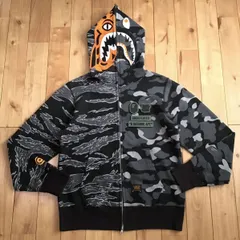 Undefeated × BAPE タイガー シャーク パーカー Sサイズ tiger shark