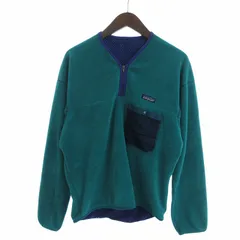 パタゴニア Patagonia CAPILENE ヴィンテージ 90s カヤック フリースジャケット ハーフジップ USA製 25565 緑 グリーン ☆AA★