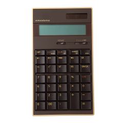 【新品】【見せる電卓】amadana電子計算機 (ブラウン)