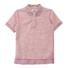 サイズ：0 MASTER BUNNY EDITION マスターバニーエディション  半袖ポロシャツ  レッド系 [240101353592]# ゴルフウェア レディース ストスト