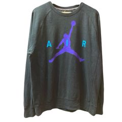 【海外規格L】古着 JORDAN スウェットシャツ JUMPMAN 刺繡