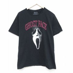 L/古着 半袖 Tシャツ メンズ 映画 スクリーム コットン クルーネック 黒 ブラック 25may21 中古