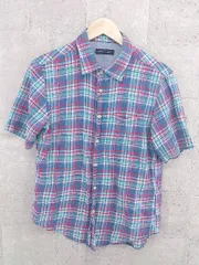 ◇ SHIPS シップス 半袖 チェック シャツ M マルチ #  【1002797503107】