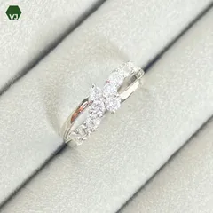 20-27】ダイヤモンド リング D0.52ct【中古】【PT900】【11号】☆By 