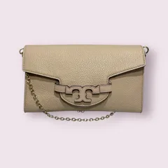 極美品！TORY BURCH トリーバーチ　2way ショルダーバッグ　クラッチバッグ　ピンクベージュ系