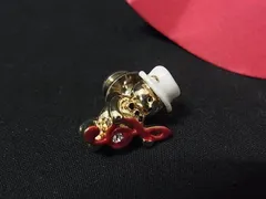■極美品■ VANDOME AOYAMA ヴァンドーム ベア くま クマ  ピンバッジ  ピンブローチ アクセサリー ゴールド系 DI3063のサムネイル