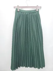◇ URBAN RESEARCH ROSSO ロッソ 膝下丈 プリーツ スカート サイズ36 グリーン レディース P  【1407260047919】のサムネイル