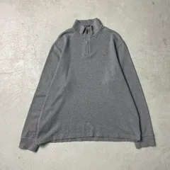 Polo Ralph Lauren ポロラルフローレン リブスウェット ハーフジップ メンズXL 【SS2506】