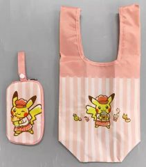 [중고] 잡화 피카츄 스위트 무늬 에코 백 [Pikachu Sweets by Pokemon Cafe]