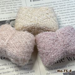 商品NO. TS-4 】手染め素材糸 毛糸 引き揃え糸 ラッピングリボン  