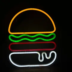 LED neon art collection LEDネオンアートコレクション LEDライト ネオンライト ハンバーガー LEDネオンライト　LEDハンバーガー