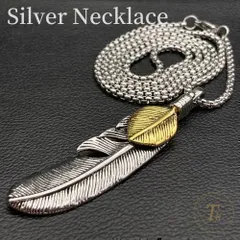 新品 フェザー ネックレス ヘッド イーグル 羽 シルバー インディアンジュエリー 上下金 羽 翼 メンズ レディース プレゼント ヴィンテージ ネイティブ 匿名配送 10代 20代 30代 40代 50代 97N