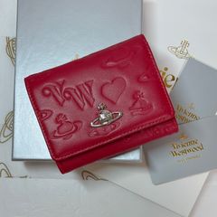 ショッパー付】Vivienne Westwood 3つ折り財布 レッド マット ショッパー付】Vivienne Westwood 3つ折り財布 レッド マット