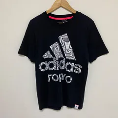 (^w^)b adidas アディダス 半袖 Tシャツ プルオーバー クルーネック ロゴ プリント グラフィック 黒 ブラック ビック  プリント 綿 コットン100% モノトーン  スポーツ  トレーニング ジム デイリー 日常 部屋着 メンズ サイズM