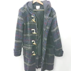 ◇ ⊇ Revo.レヴォ チェック 長袖 ダッフルコート サイズ2 ネイビー系 メンズ E  【1506130002420】