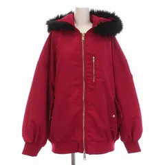 アルマーニエクスチェンジ A/X ARMANI EXCHANGE 中綿ジャケット ブルゾン フェイクファー フード付き ジップアップ アウター L ピンク /YMのサムネイル