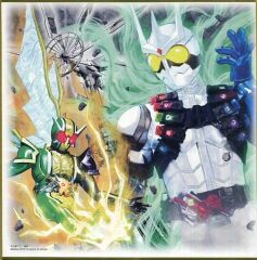 [중고] 종이 제품 가면 라이더 W 색 종이 색상 이거 - A Work Of KAMEN RIDER- [이치 반 쿠지 가면 라이더 제로 원 NO.02 feat. 레전드 가면 라이더] D 상