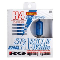 【特売】レーシング ギア ( RACING GEAR ) ハロゲンバルブ 【スパークル ホワイト 5200K】 H4 2個入り G40K