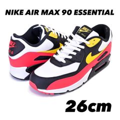 NIKE AIR MAX 90 ESSENTIAL ナイキ エアマックス 90 エッセンシャル white/chrome yellow-black aj1285-109 26cm