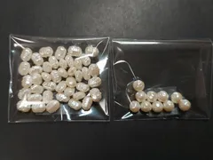 バロックパールセット　丸　ライス型　オフホワイト　パールビーズ　変形パール　手芸素材