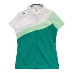 新品 DESCENTE GOLF ノースリーブポロ スカート 2点セット M - メルカリ