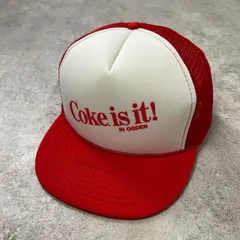 90s コカコーラ 企業 メッシュキャップ トラッカーキャップ サイズ フリー 赤