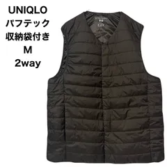 UNIQLO パフテックベスト　ヒートテック  収納袋付き　M  2way