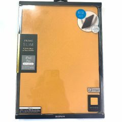 新品 未使用 iPadPro 12.9inch 薄型・軽量フラップケース キャメル カードポケット有 お洒落