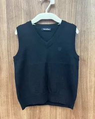 【SALE】【美品】familiar ファミリア ベスト ニットベスト Vネック 110 お受験用