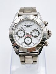 TECHNOS/テクノス　CHRONOGRAPH/クロノグラフ　メンズ腕時計　クォーツ　シルバー/ホワイト　TGM615　SH300