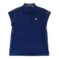 サイズ：1 PEARLY GATES パーリーゲイツ 2023年モデル 半袖ポロシャツ ボーダー柄 ネイビー系 [240101339691]# ゴルフウェア レディース ストスト