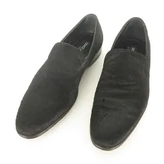 ドルチェ&ガッバーナ ドルガバ DOLCE&GABBANA ハラコ オペラシューズ スリッポン ローファー サイズ違い 6.5 / 7 ブラック IBO36のサムネイル