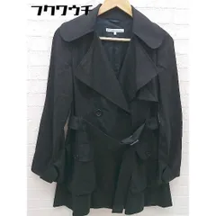 ◇ ◎ ELEY KISHIMOTO イーリーキシモト ウエストベルト付き コート サイズ8 ブラック レディース 【中古】 【1002801797126】