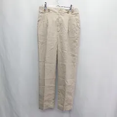 ◇ Θ green label relaxing グリーンレーベルリラクシング ストレートパンツ サイズ36 ベージュ系 レディース E  【1503060013175】