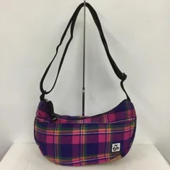 CHUMS チャムス ショルダーバッグ チェック フェイクレザー