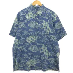 90's【レインスプーナー】プルオーバー　ボタンダウンアロハシャツ reyn spooner 古着 90年代 レインスプーナー 水着タグ